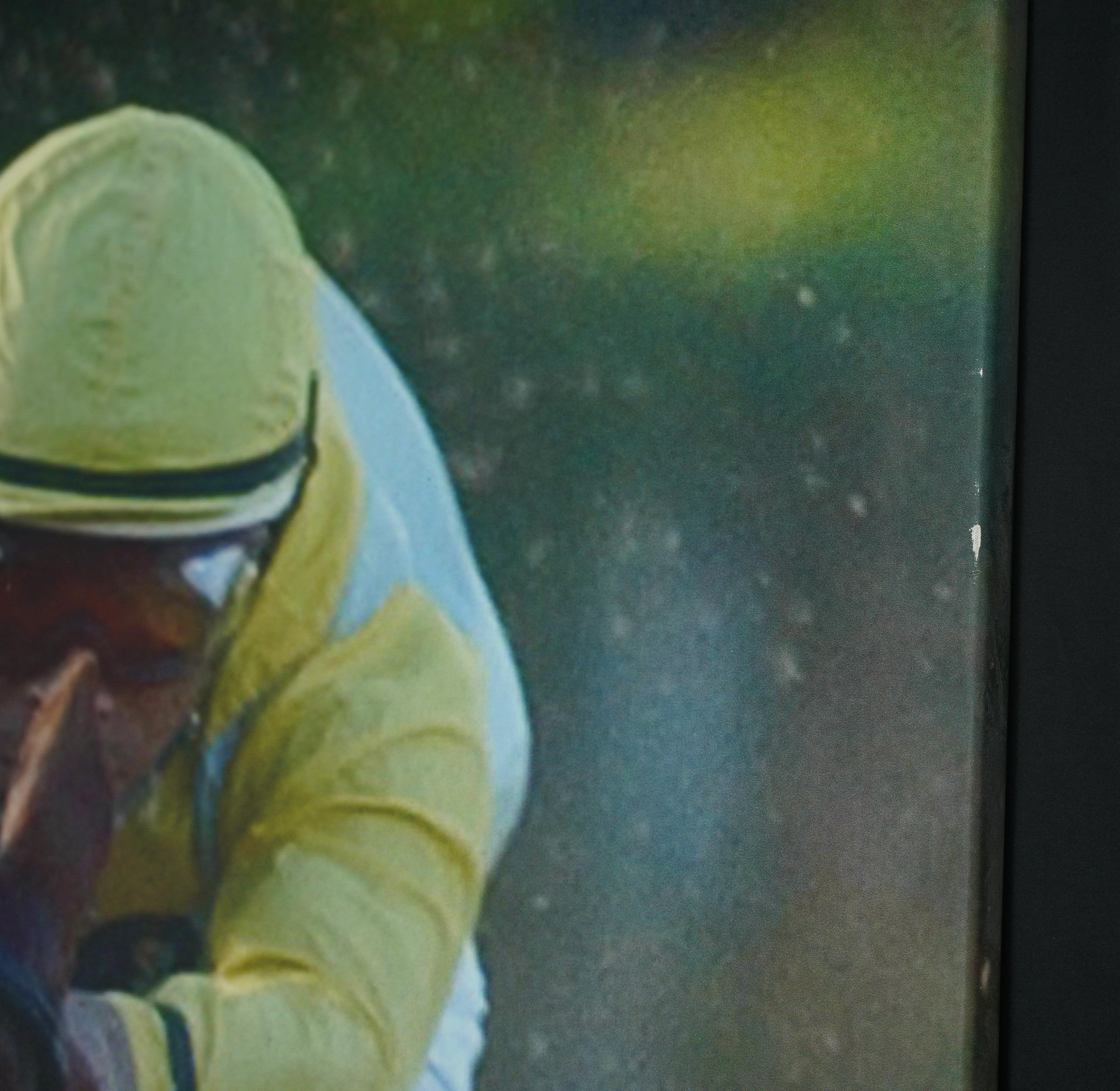 Belmont Park 2003 Pferd des Jahres Mineshaft Canvas Druck im Zustand „Gut“ im Angebot in New York, NY