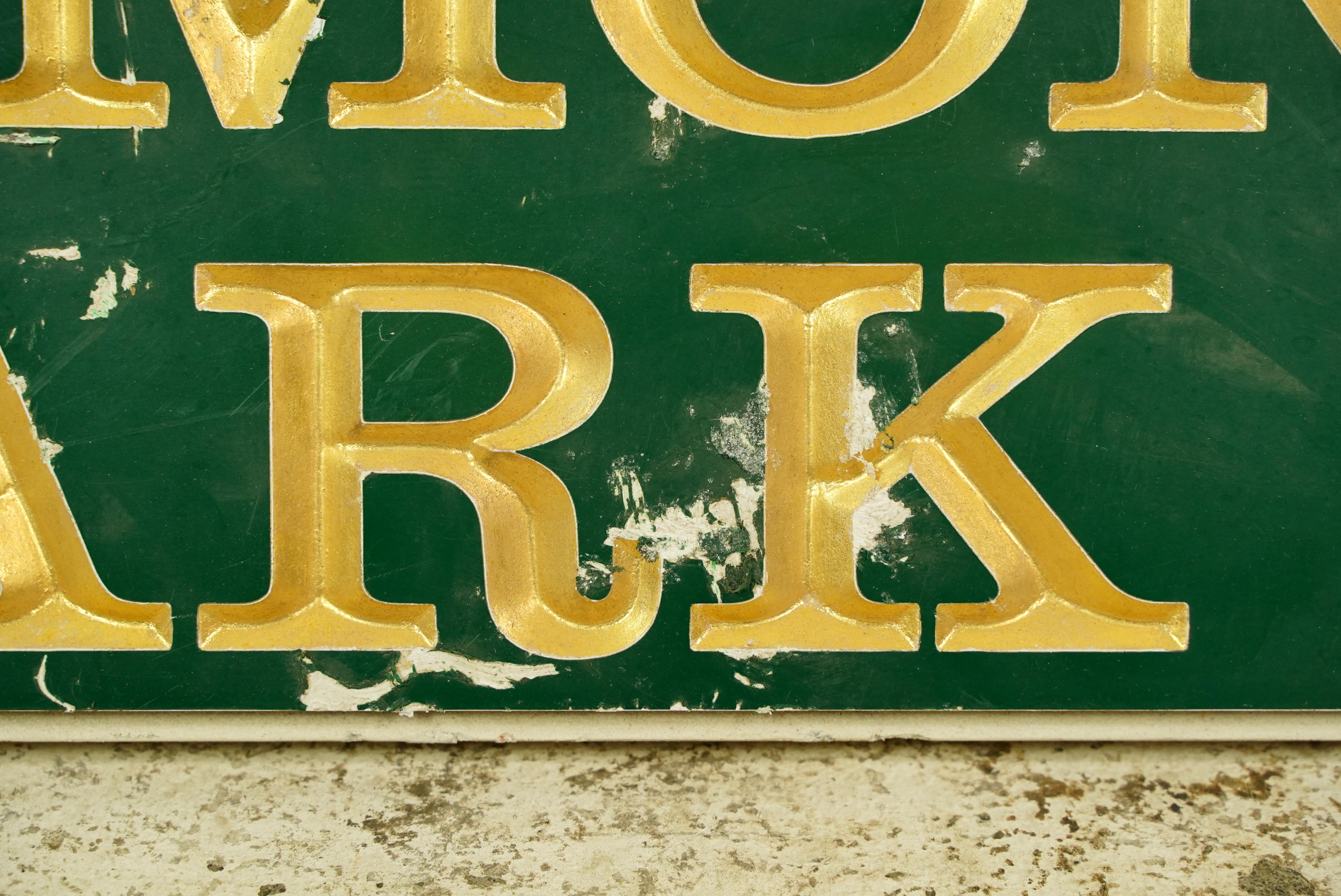 Belmont Park Racetrack Wall Sign In Good Condition In New York, NY