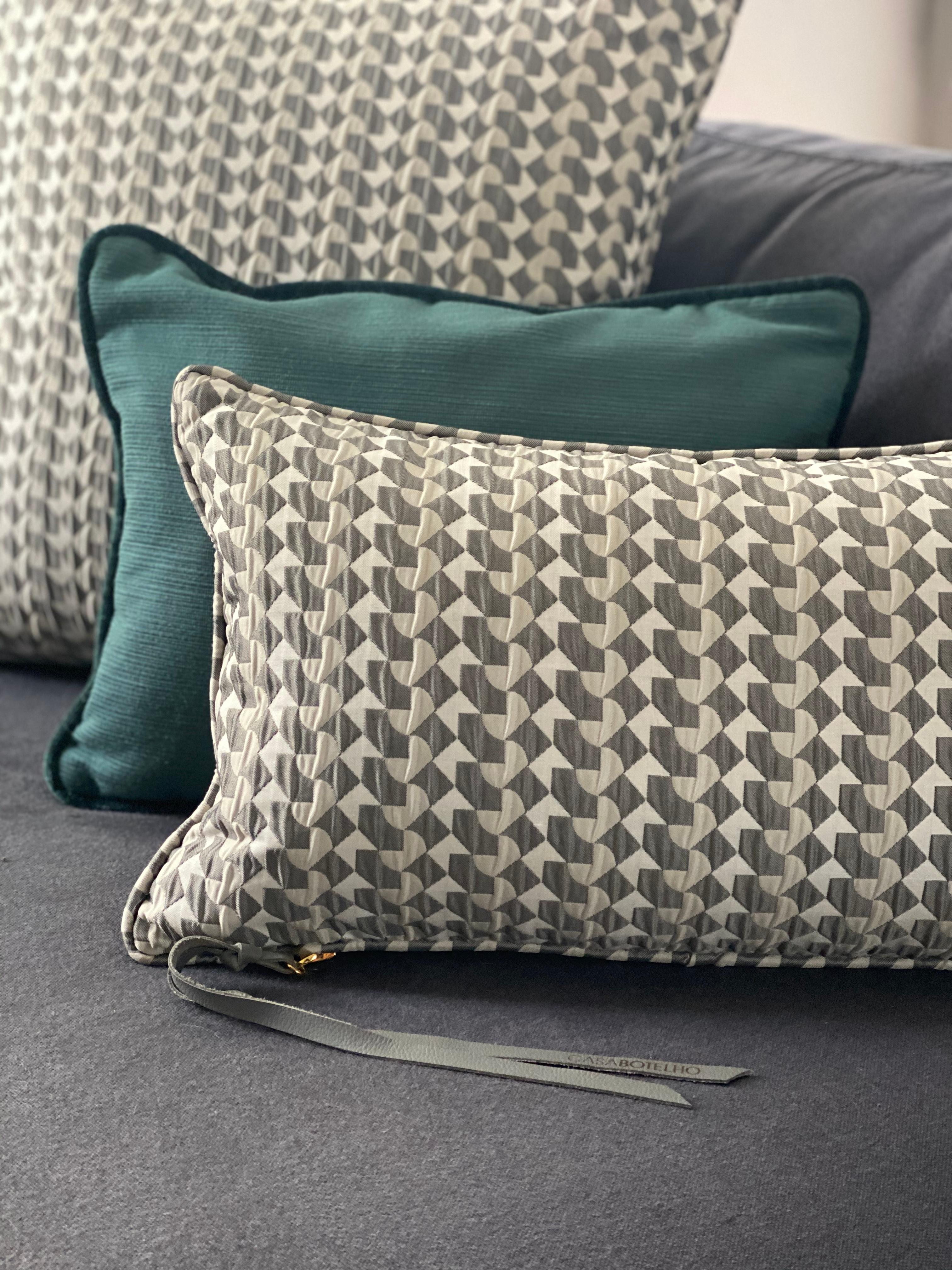 Belo II Pattern Cushion Curvature Collection Inspired by Brazilian Architecture 4