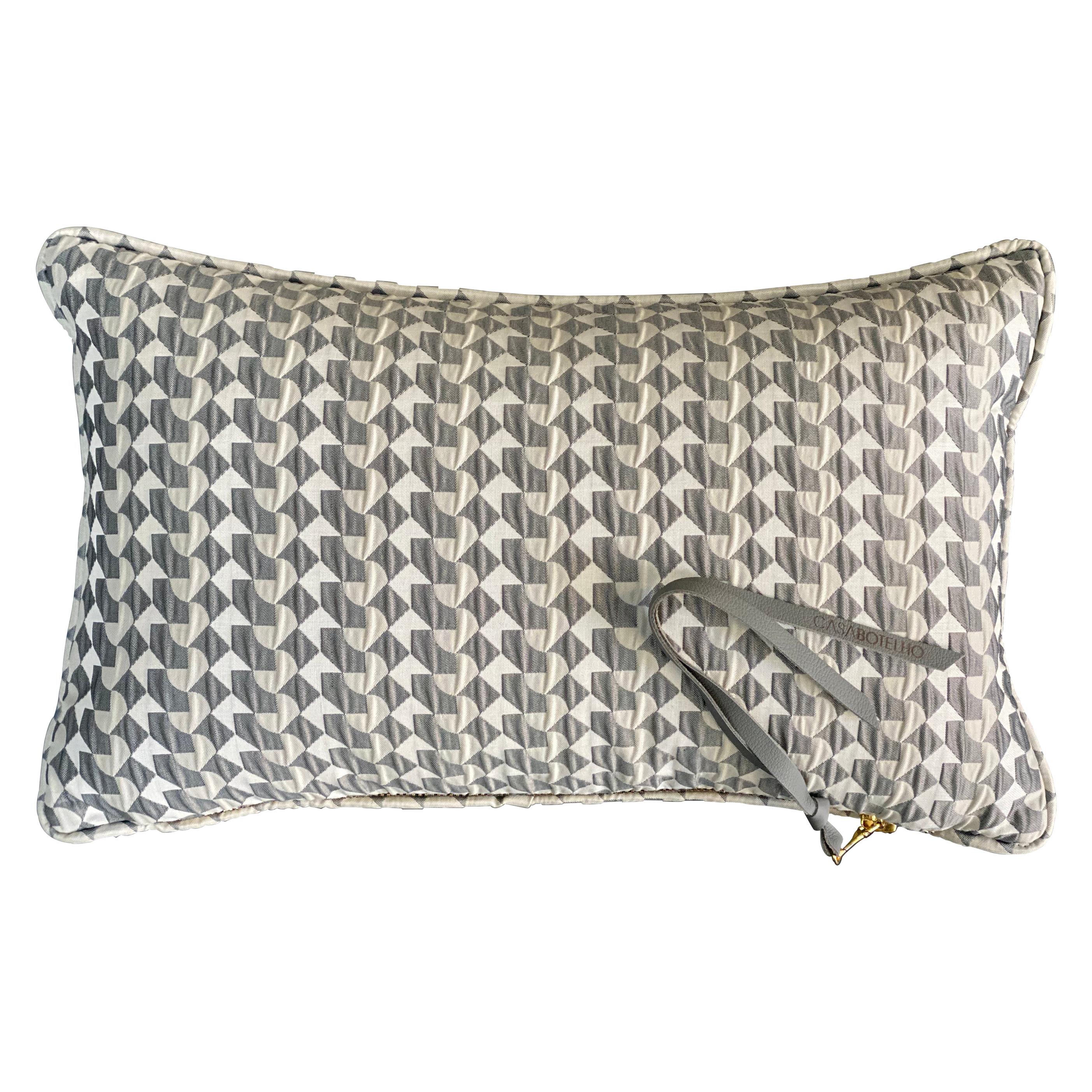 Belo II Pattern Cushion Curvature Collection Inspired by Brazilian Architecture