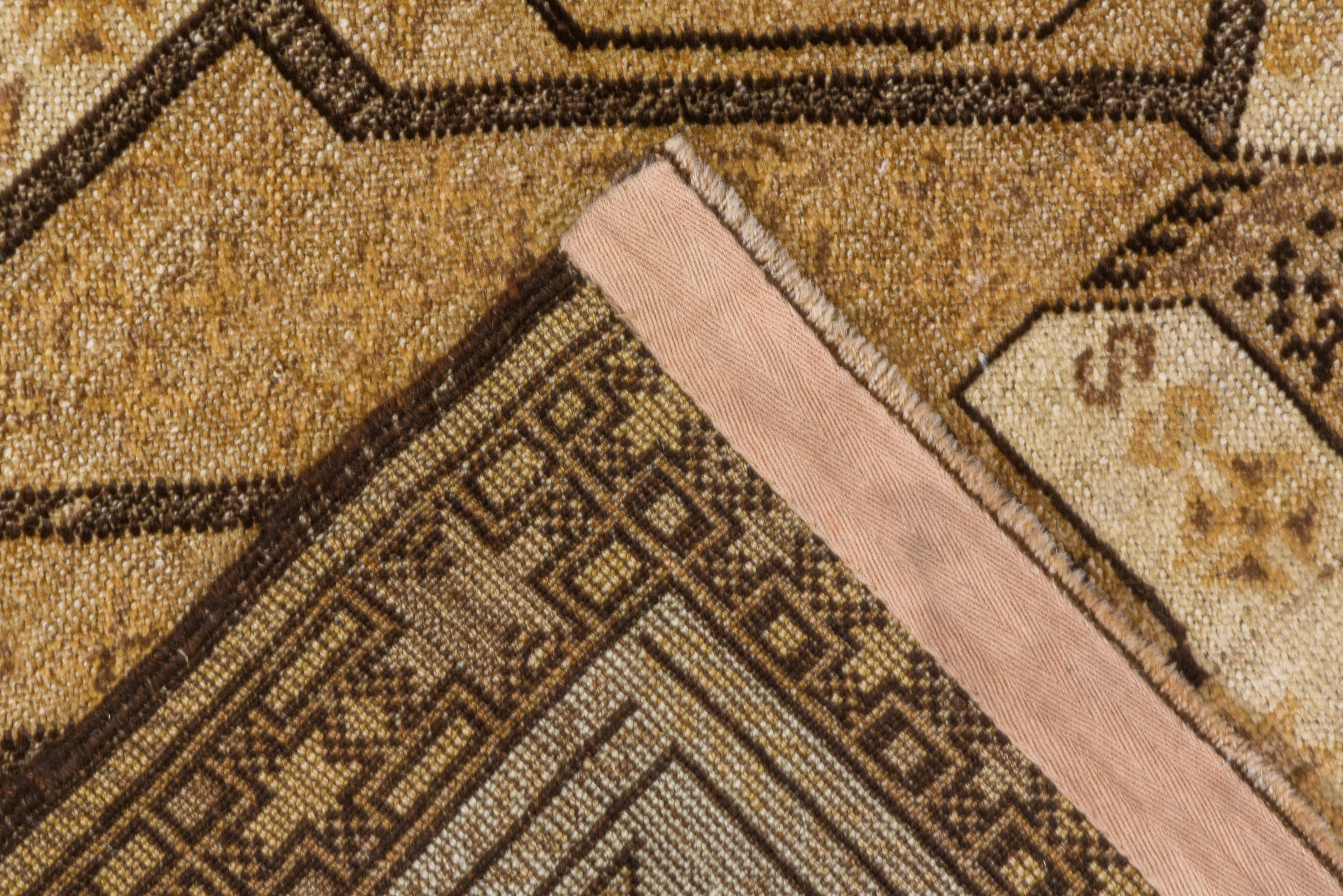 Hand-Knotted Belouch Afghan Rectangle Golden Animal Pattern For Sale