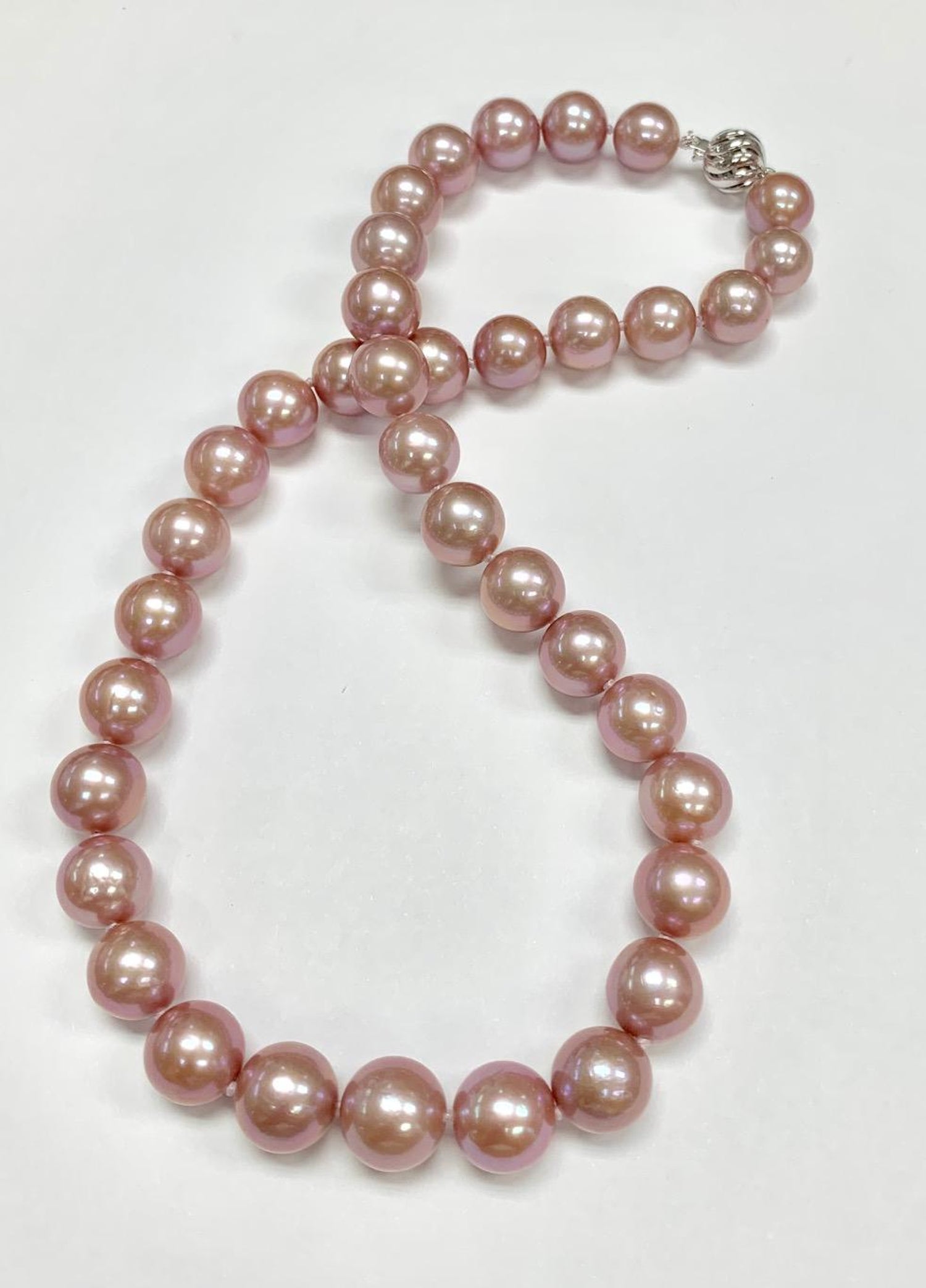 BELPEARL Kasumiga Pink Pearl Necklace with 18K Gold clasp For Sale at  1stDibs | kasumiga pearls necklace for sale