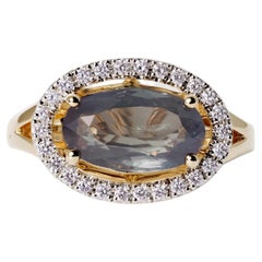 Belrose Estate Jewelers GIA Certified 2.85 Carat Color-Changing Alexandrite Ring
