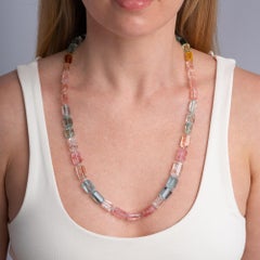 Belrose Jewelers 435 Carat Uncut Aquamarine Specimen Strand Necklace