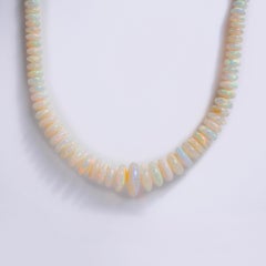 Belrose Jewelers Significant Opal Bead Strand Necklace 274 Carats