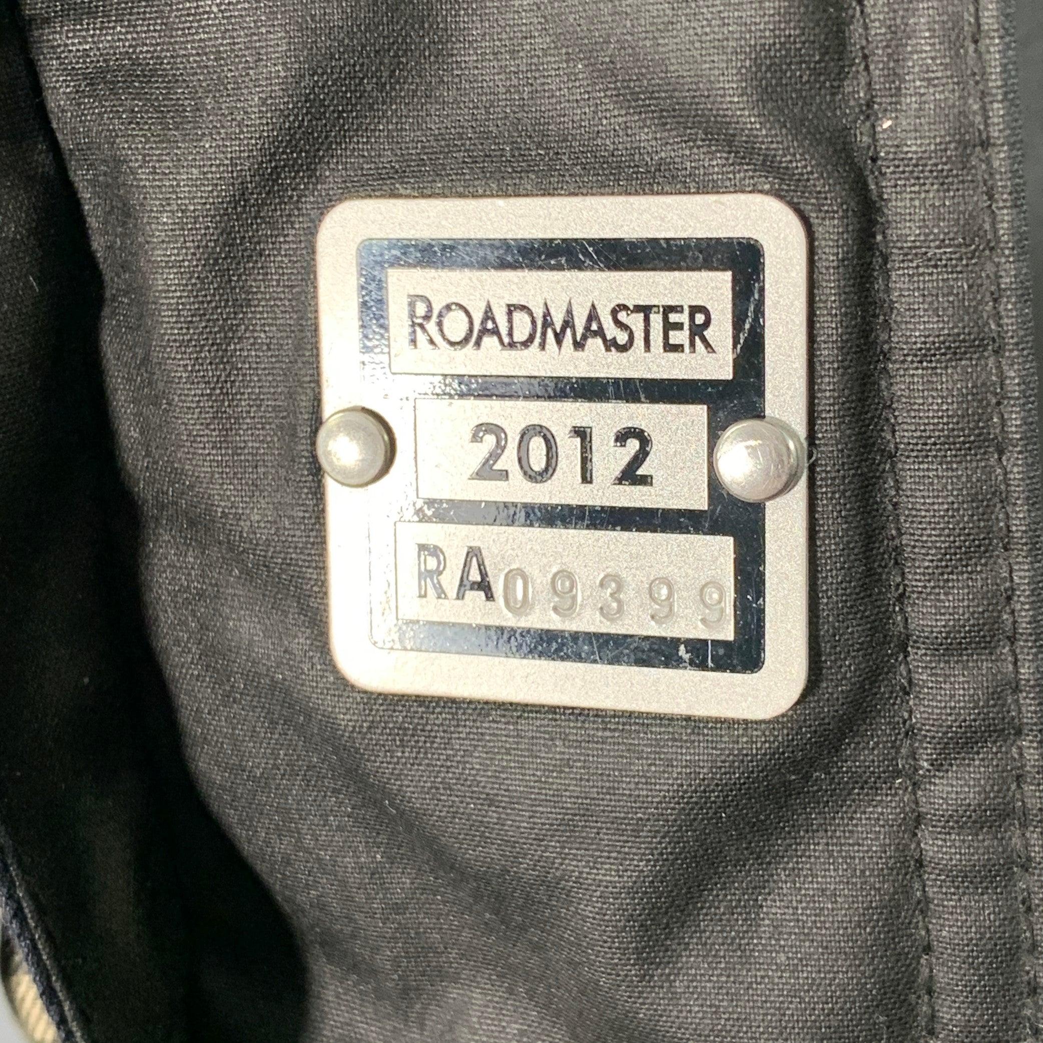 Belstaff 2012 Roadmaster Size M Black Waxed Cotton Zip Snaps Jacket Pour hommes en vente