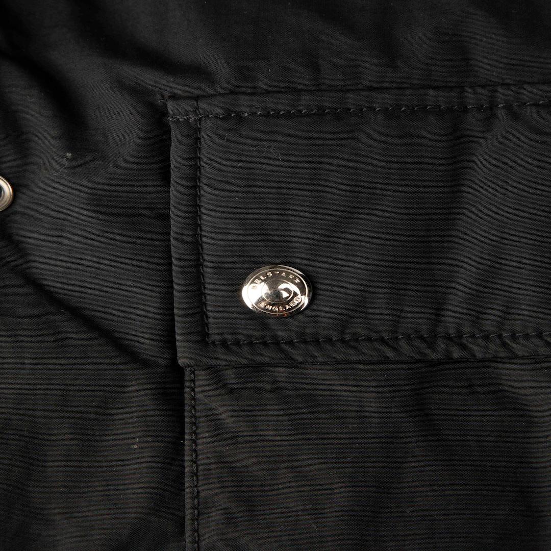 Women's Belstaff Black Down Filled Parka Coat Size L For Sale