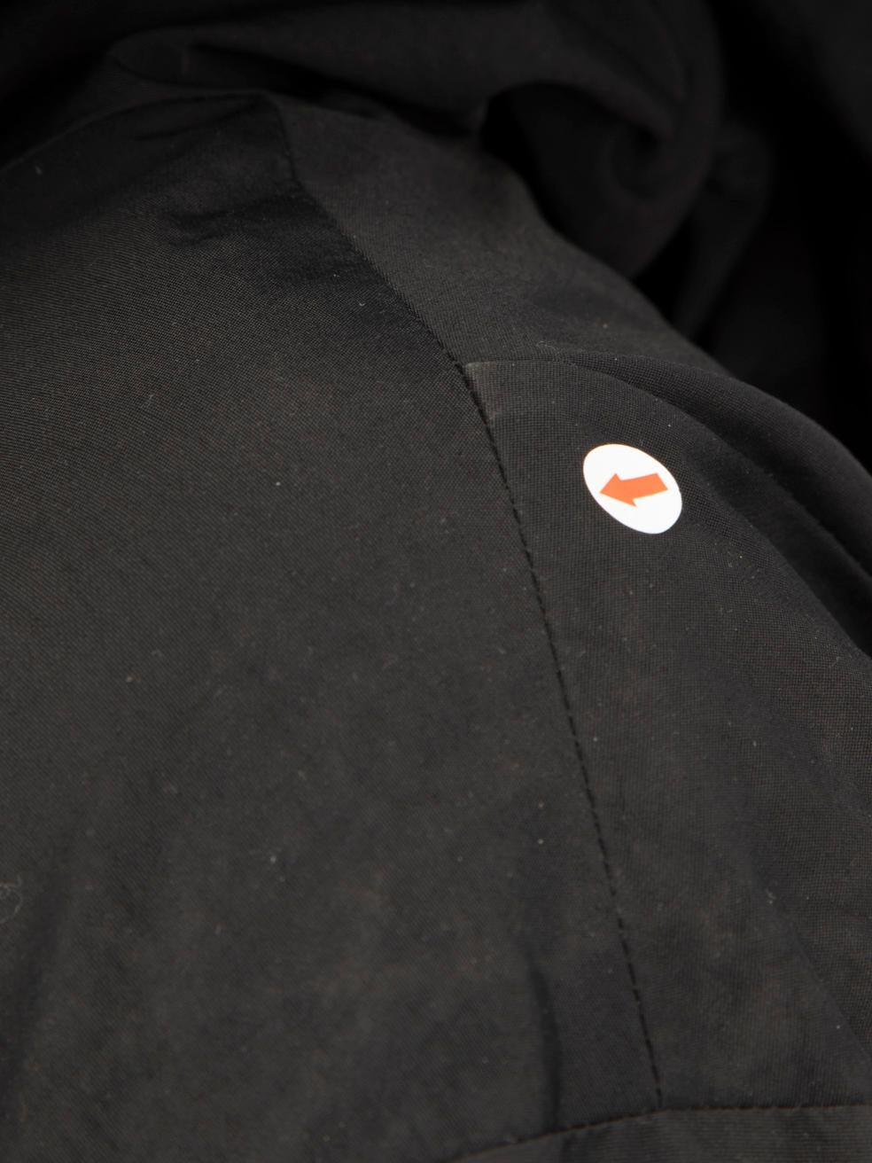 Belstaff Black Down Filled Parka Coat Size L For Sale 1
