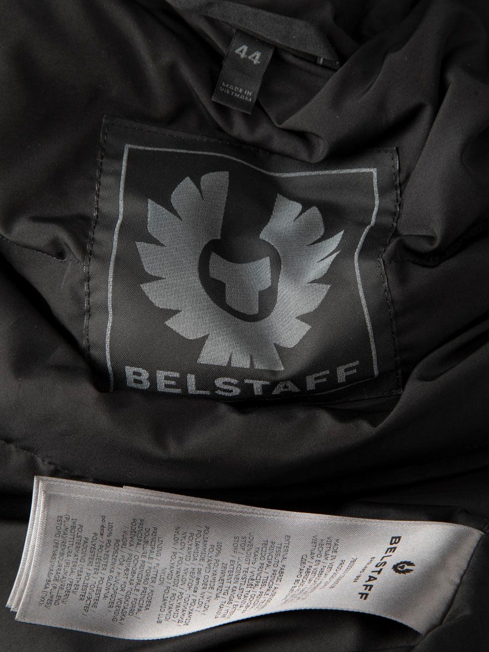 Belstaff Black Down Filled Parka Coat Size L For Sale 4