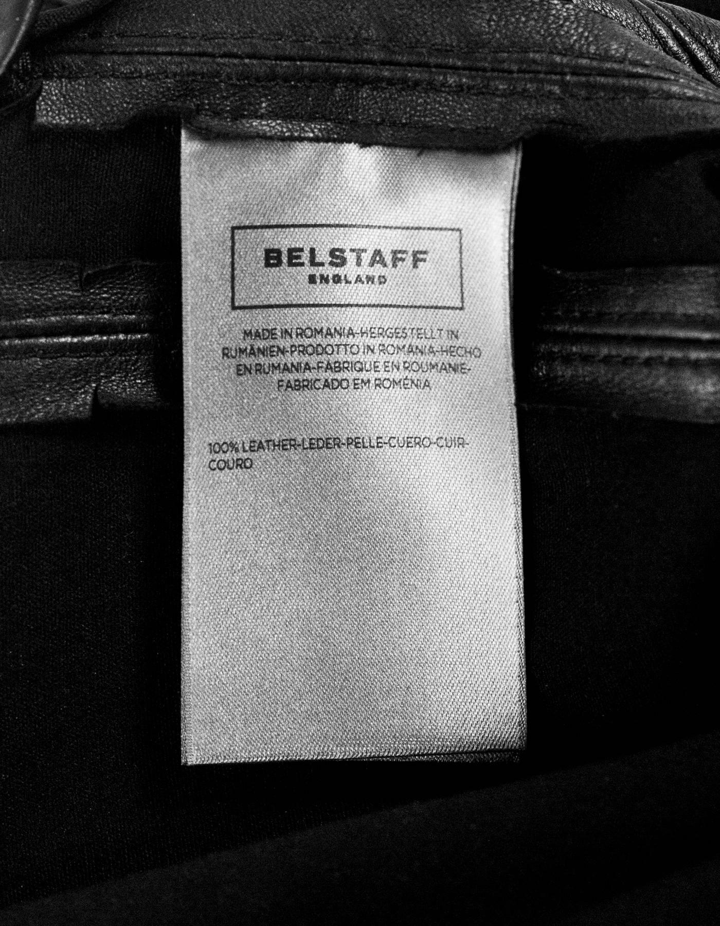 Belstaff Black Leather Skinny Leather Pants Sz IT42 1