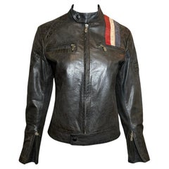 Belstaff "Black Prince" Union Jack Leather Moto Jacket
