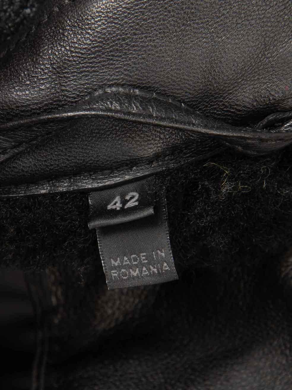 Women's Belstaff Black Shearling Suede Biker Jacket Size M For Sale
