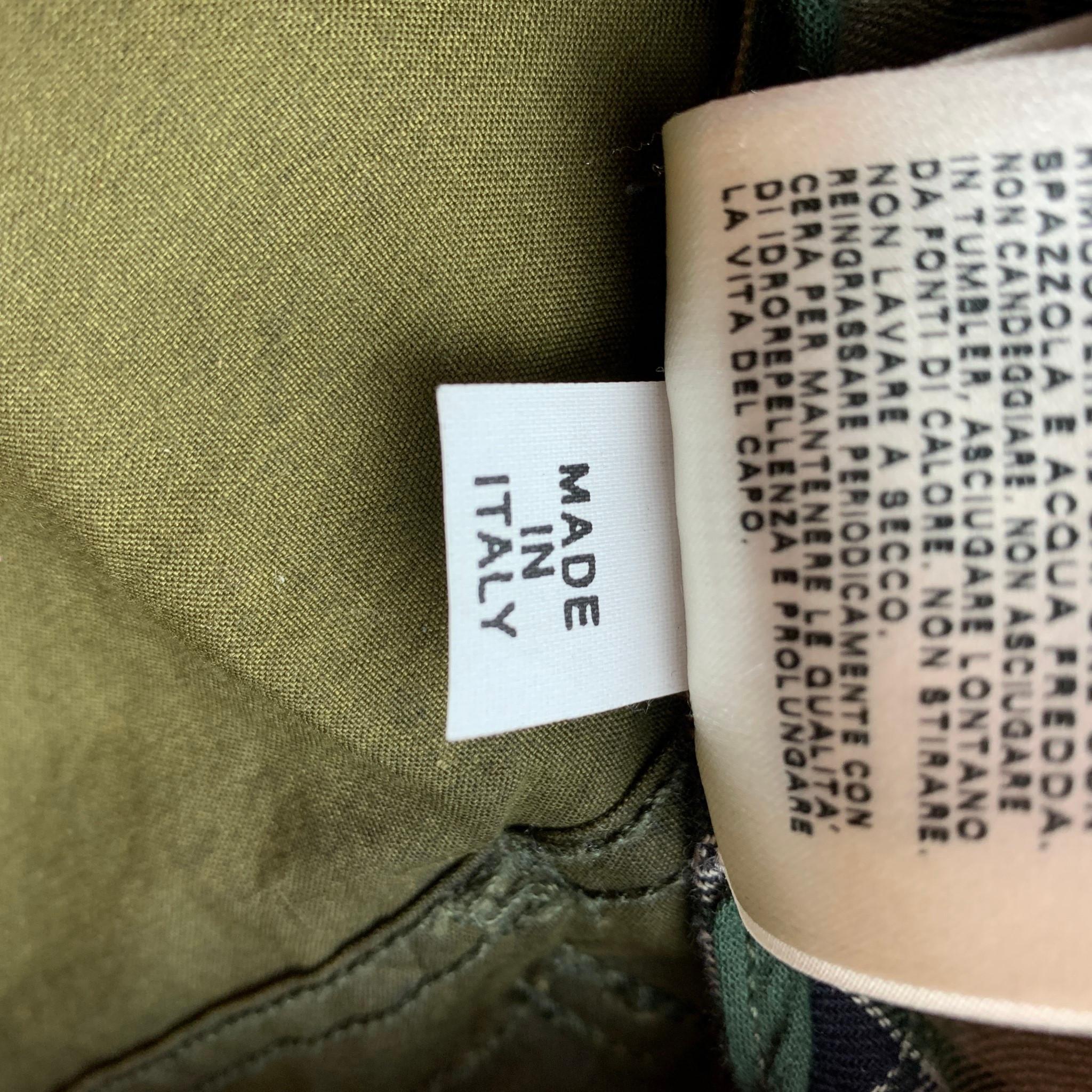 BELSTAFF Gold Label Größe S Olive beschichtet Baumwolle Belted Parka Jacke 2