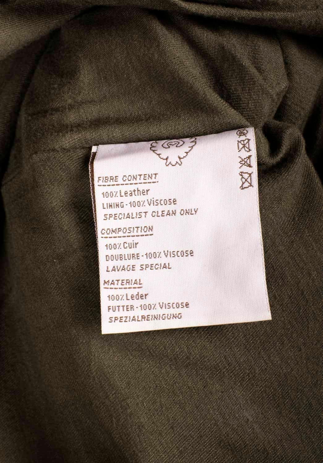Belstaff Uomo Giacca Nero Principe in Pelle Pesante Taglia M.L.A. in vendita 5