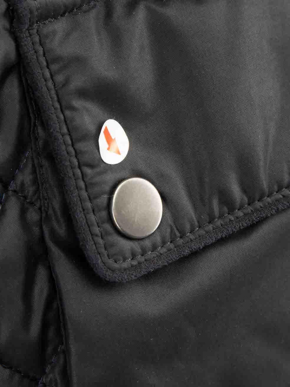 Donna Giacca trapuntata Belstaff Navy con dettaglio fibbie taglia L. in vendita