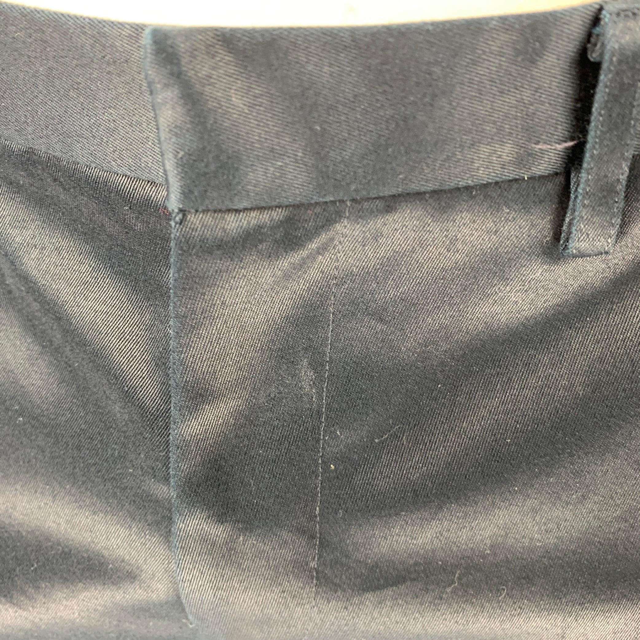 Men's BELSTAFF Size 34 Black Cotton Flap Pockets Dress Pants For Sale