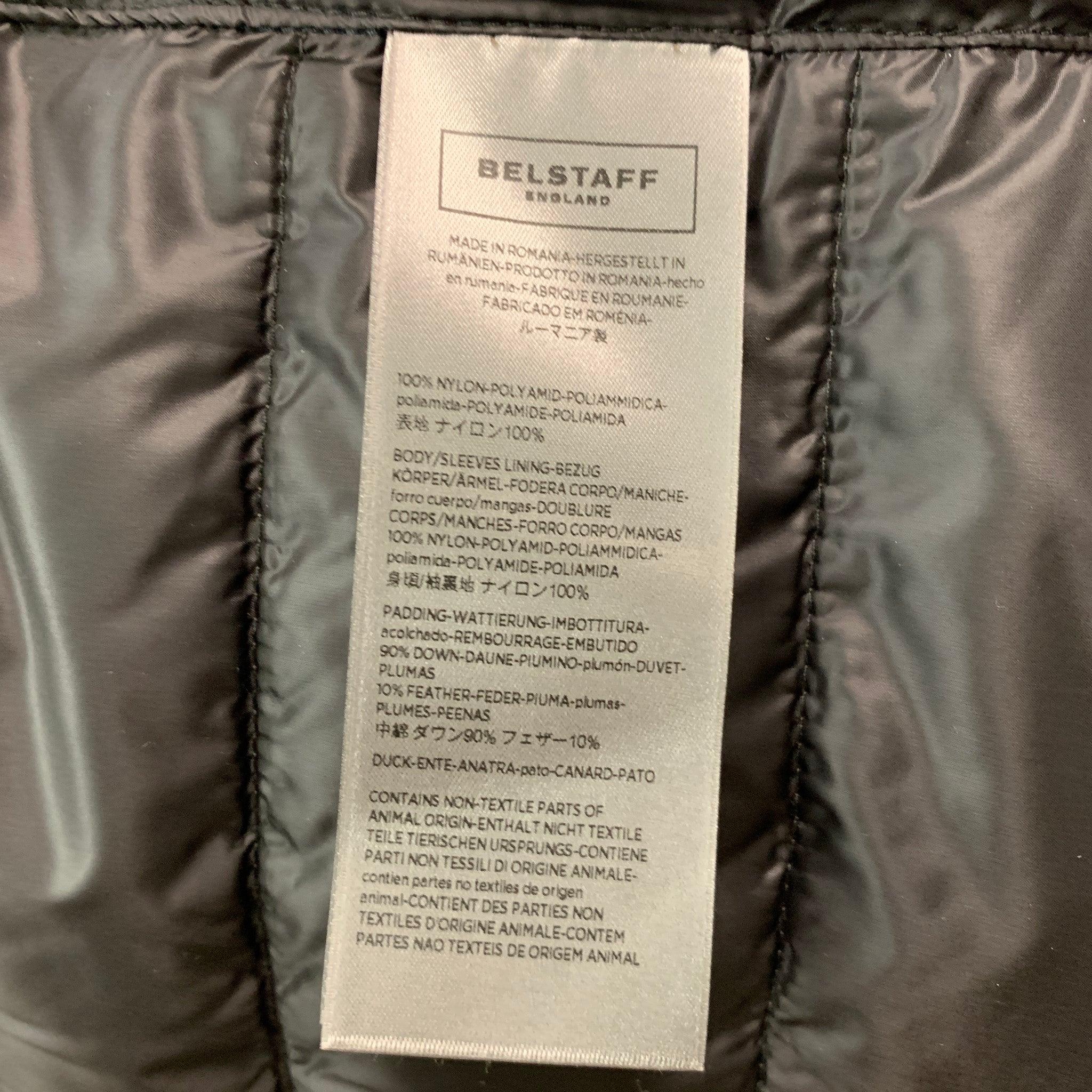 BELSTAFF Size 38 Grey Quilted Nylon Windbreaker Jacket 1