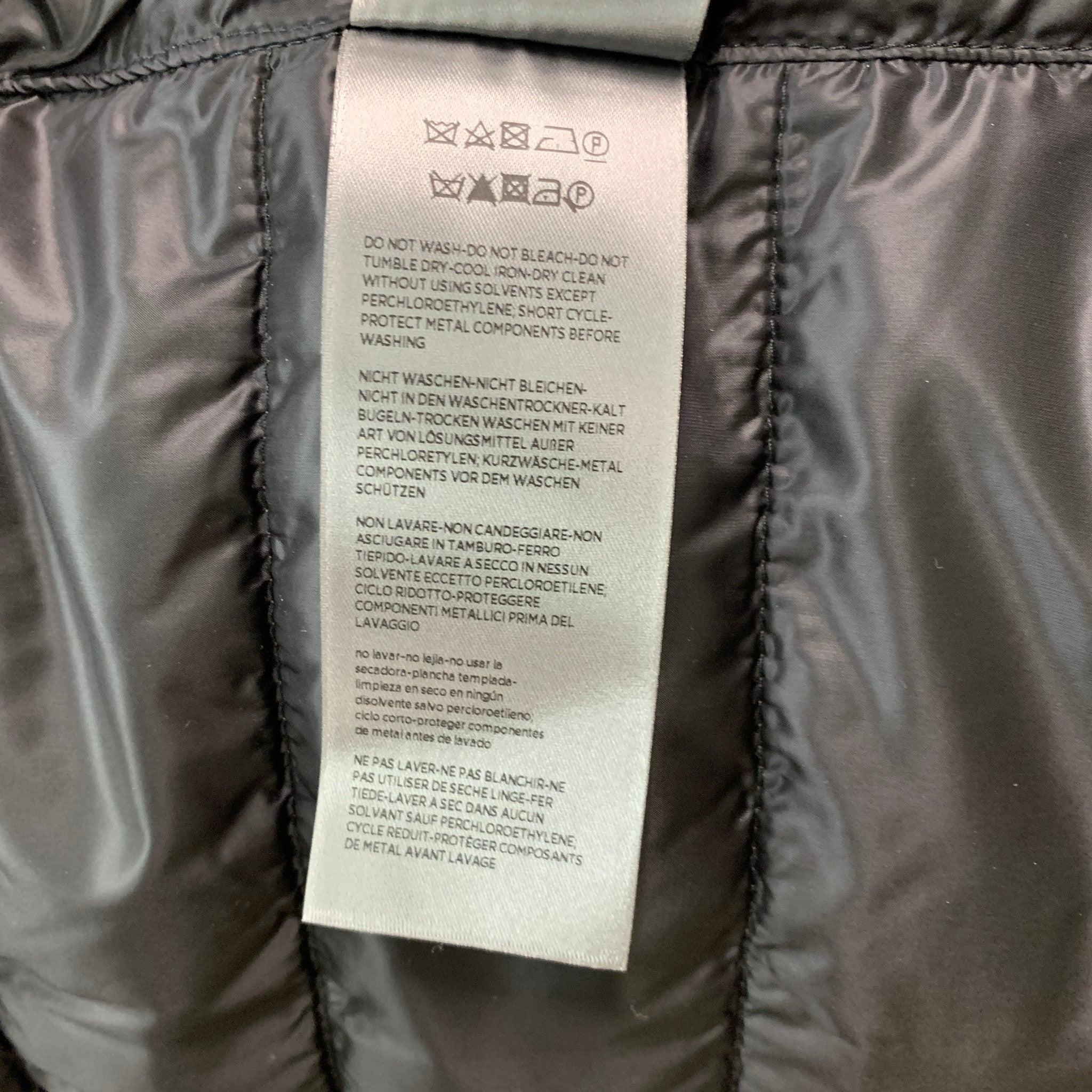 BELSTAFF Size 38 Grey Quilted Nylon Windbreaker Jacket 2