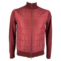 BELSTAFF Veste zippée en laine et polyester bourgogne taille L