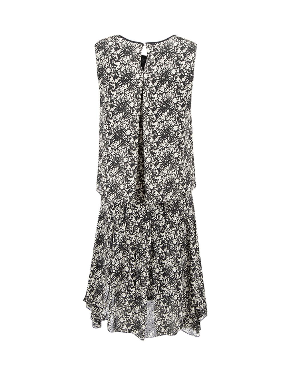 Belstaff Women's Grey Mottled Print Sleeveless Mini Dress In Good Condition In London, GB