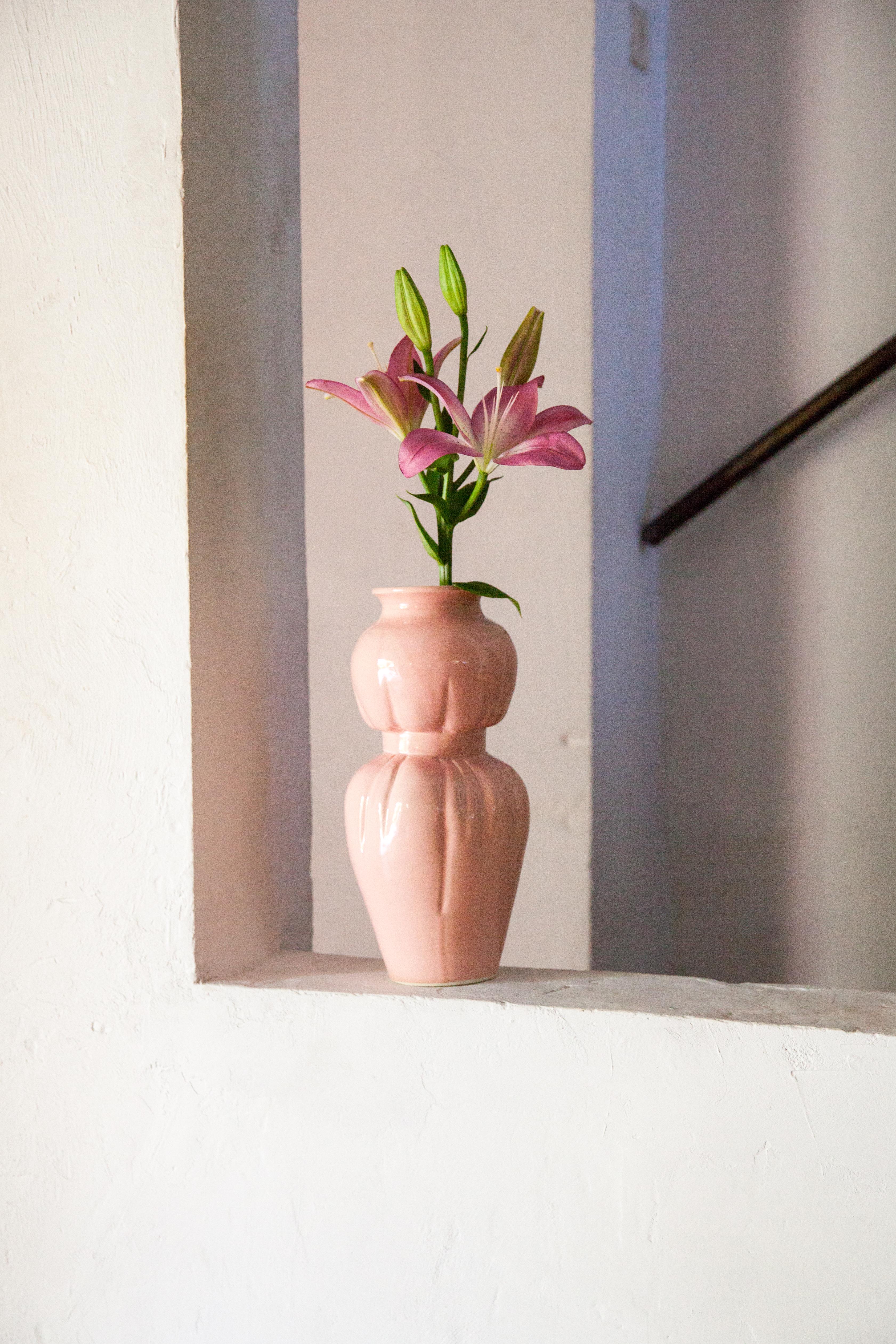 Contemporary Belt Vase For Sale