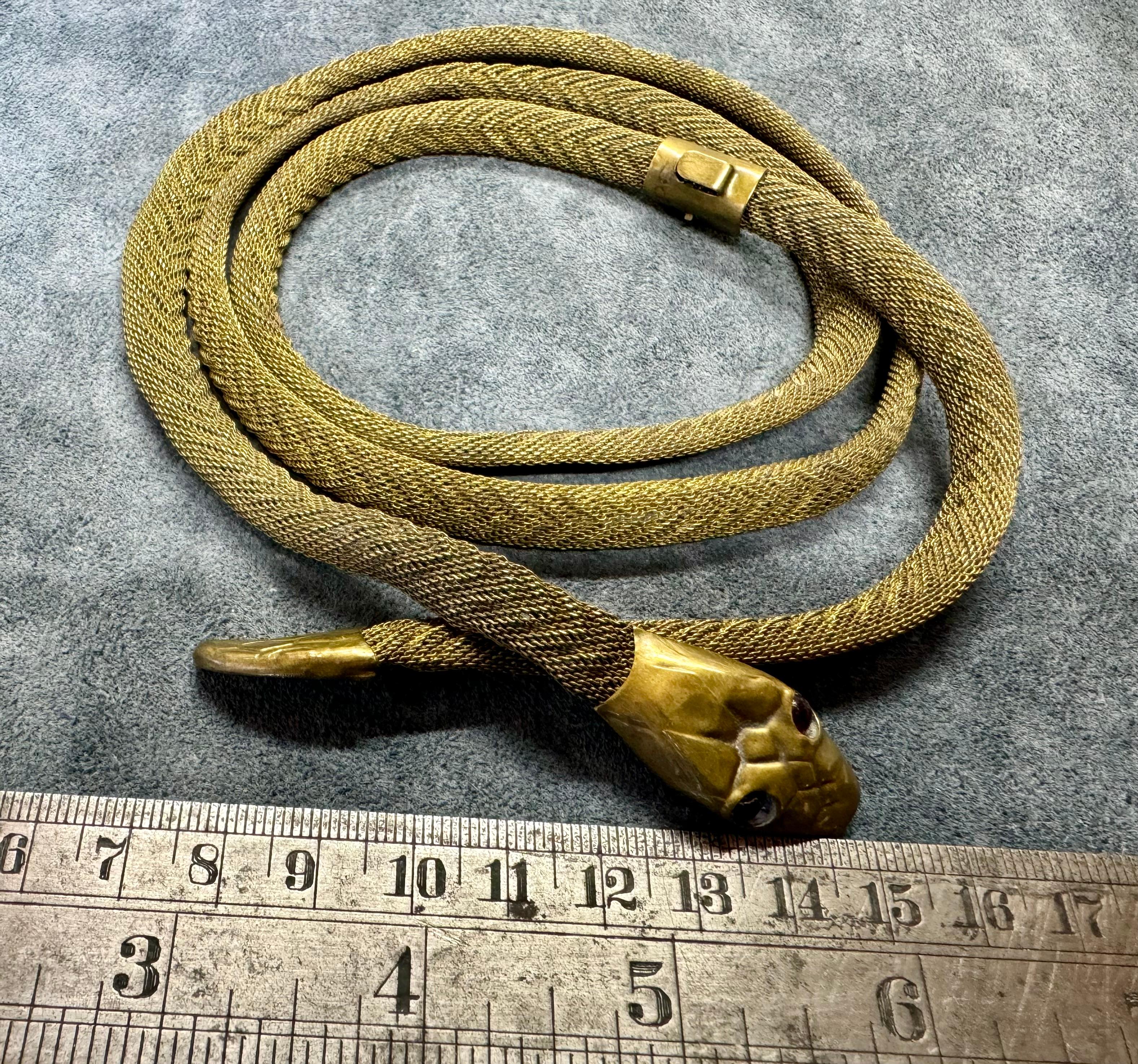 Early Victorian Belt with a snake motif, early 20th century For Sale