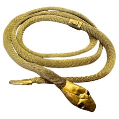 Cinturón con motivo de serpiente, principios del siglo XX