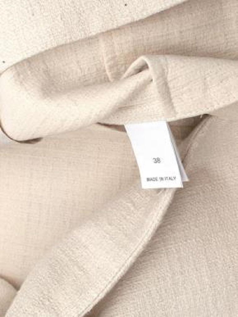 Belted cotton-blend bouclé vest For Sale 4