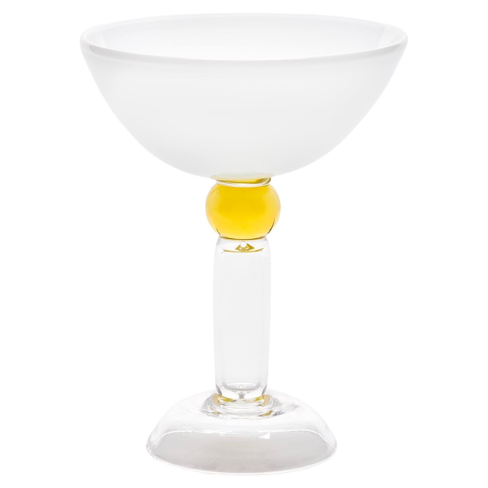 Beltegeuse in Yellow Blown Glass by Marco Zanini for Memphis Milano Collection For Sale
