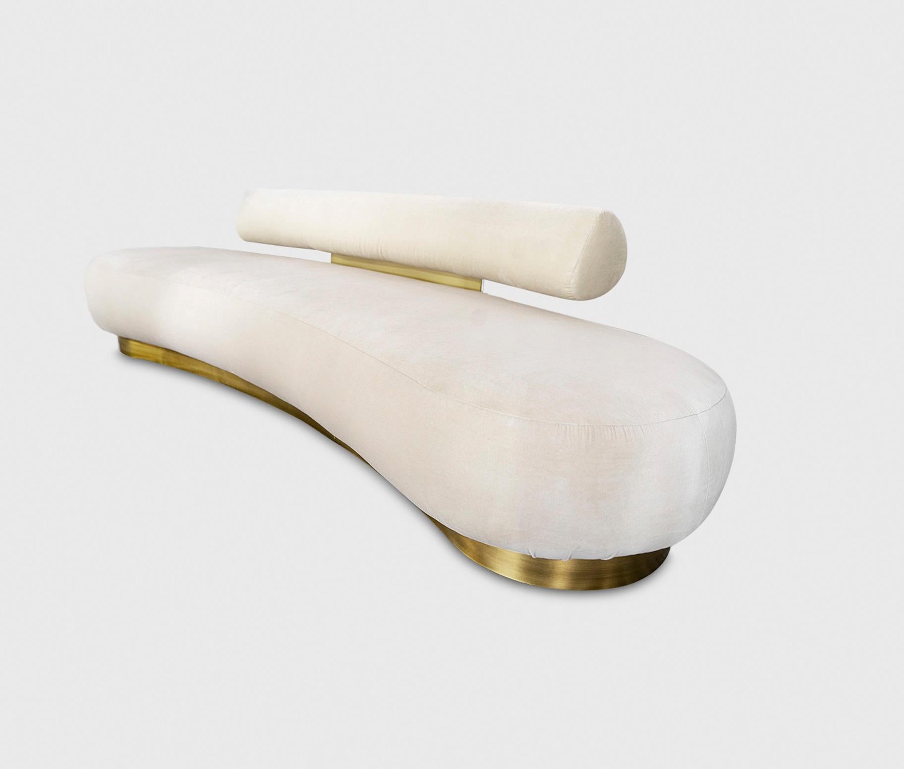 Mexican Beluga Curvo Sofa by Atra Design For Sale
