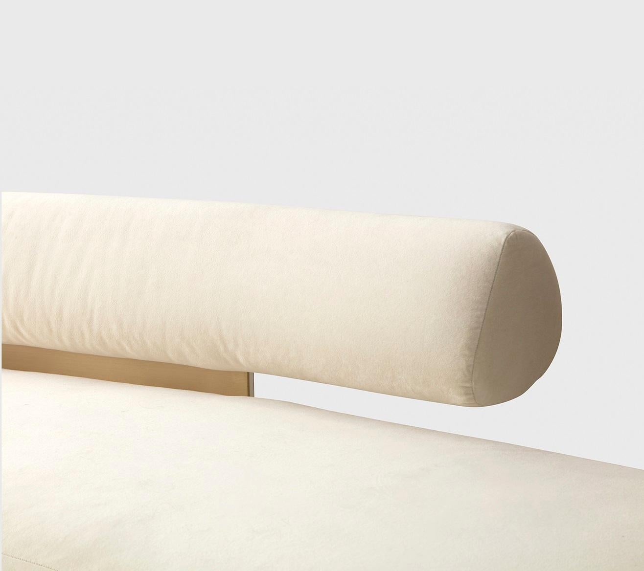 Fabric Beluga Curvo Sofa by Atra Design