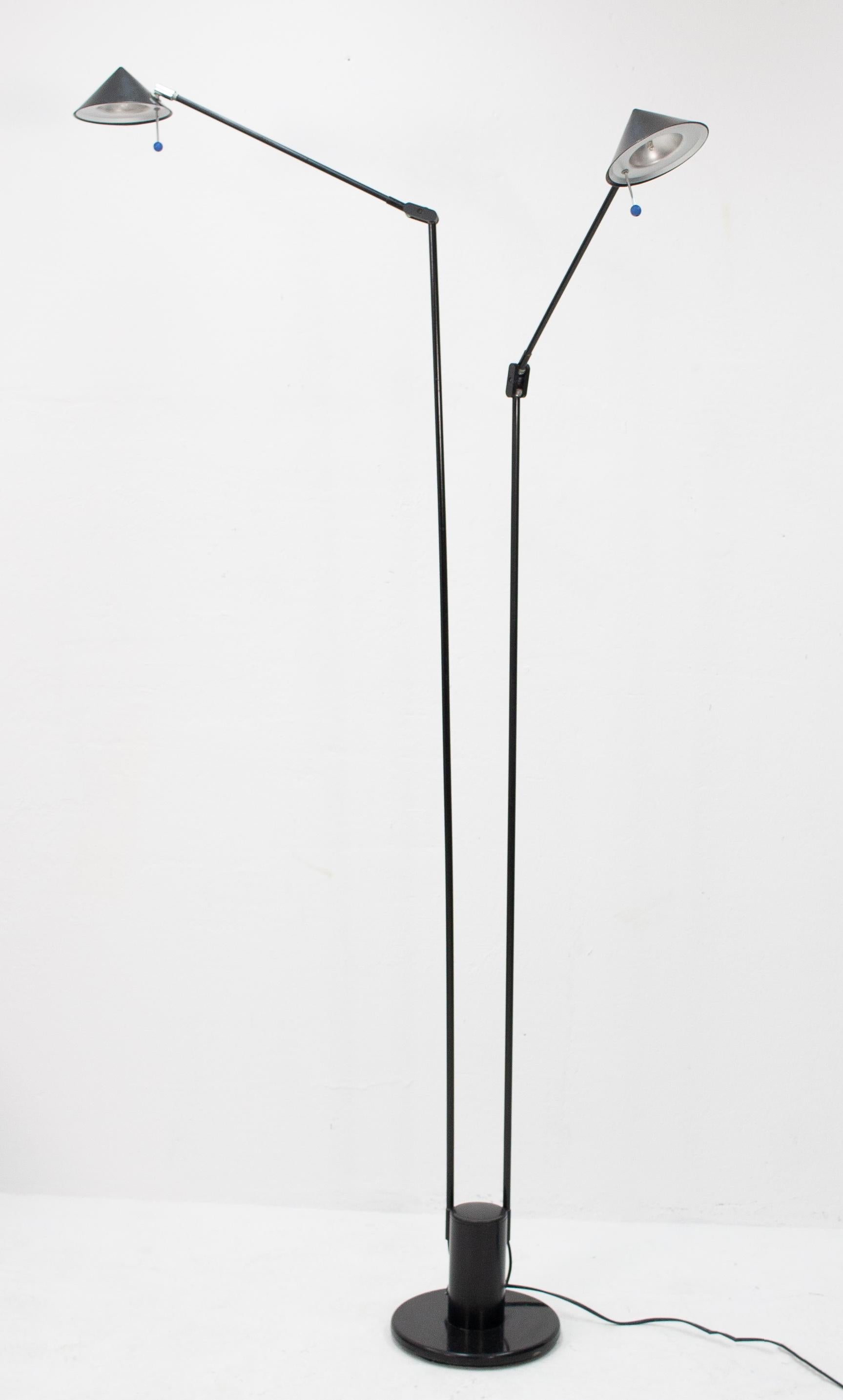 Late 20th Century Belux Dual Halogen Floor Lamp, 1980s