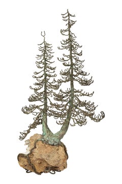 Belva Ball Brutalist Tree Sculpture Bronze Geode Mid-Century Modern 20th Century