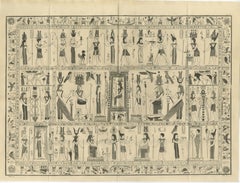 Bembine Tablet of Isis Engraving from Montfaucon Antiquity Explained, 1721