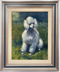 Ben Abril, Impressionist Portrait Painting of Nixon's Poodle Vicky, 1960s