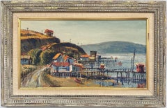 Ben Abril “Tomales Bay California”, Impressionist Landscape Painting, 1960s