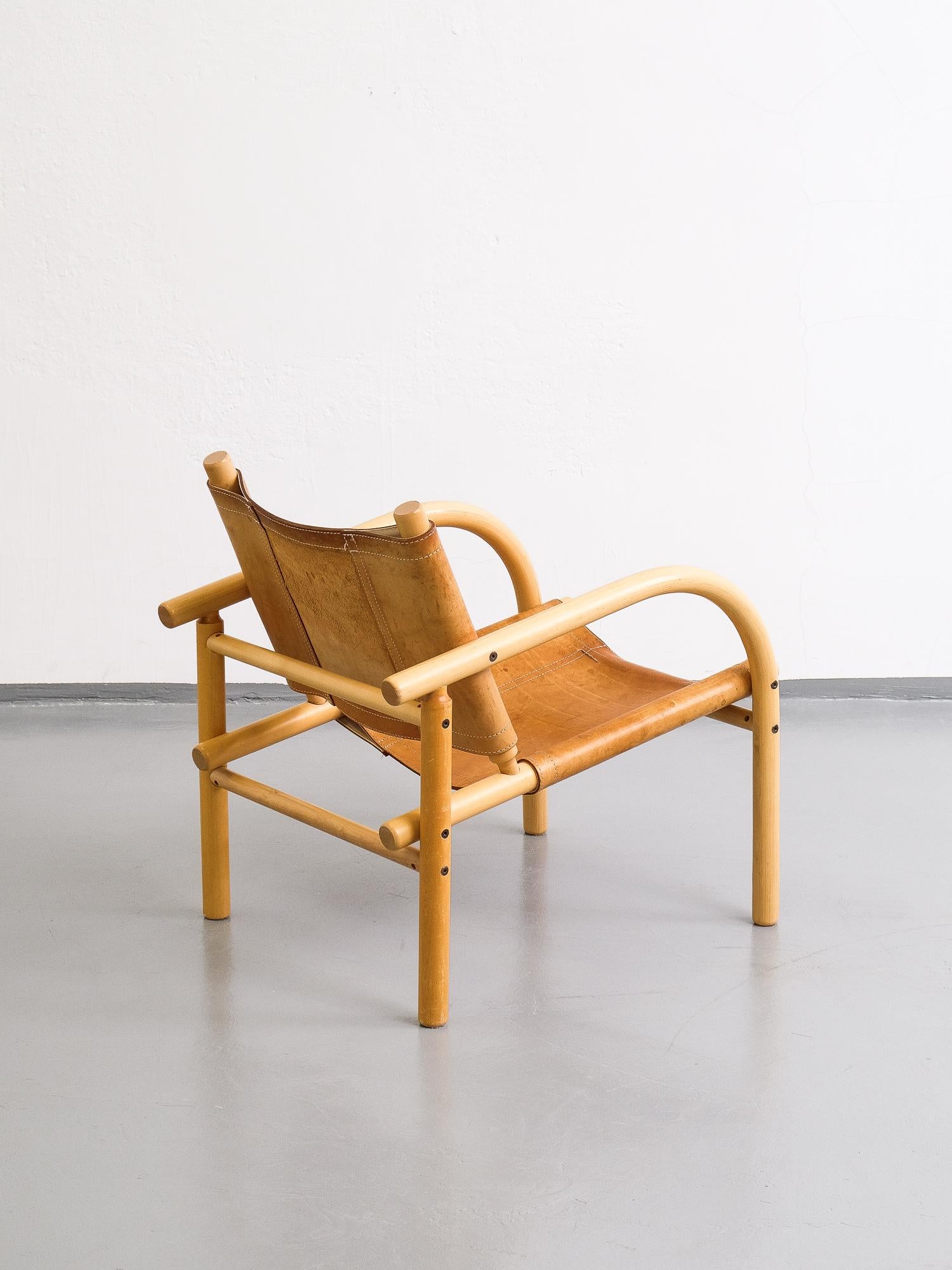 Ben af Schultén Model 411 Safari Lounge Chair, Artek, Finland, 1974 at  1stDibs | artek 411, artek safari 411