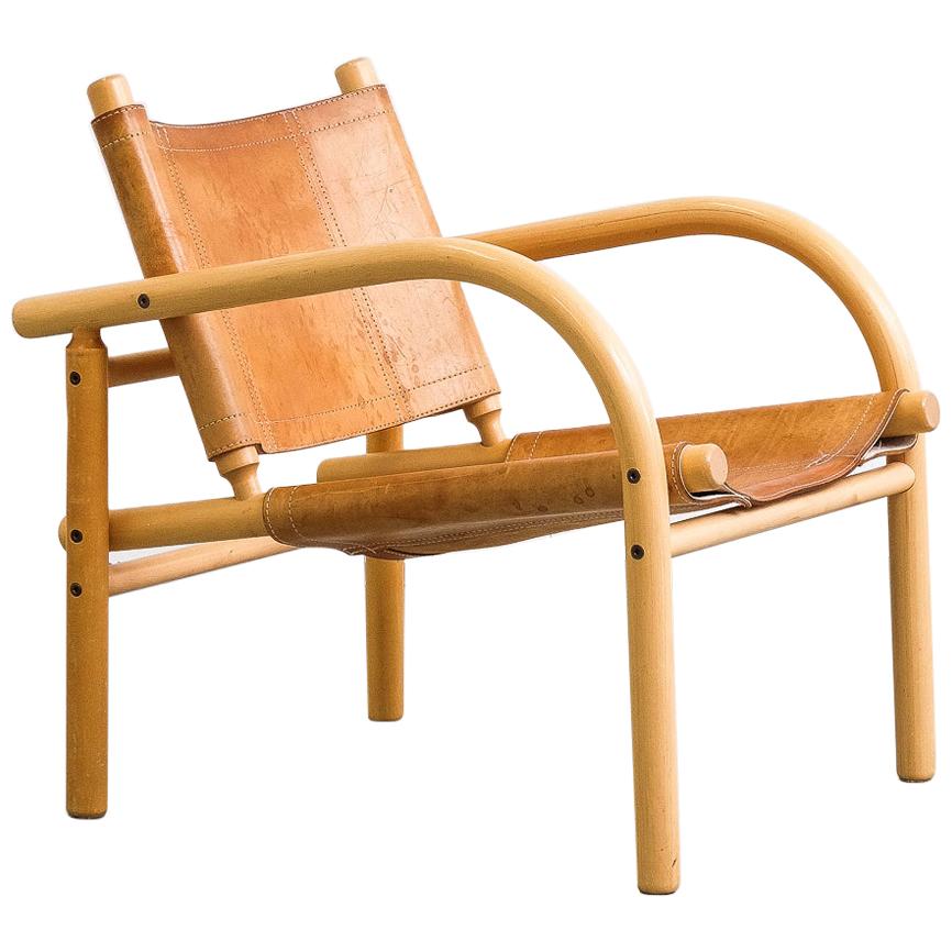 Ben af Schultén Model 411 Safari Lounge Chair, Artek, Finland, 1974