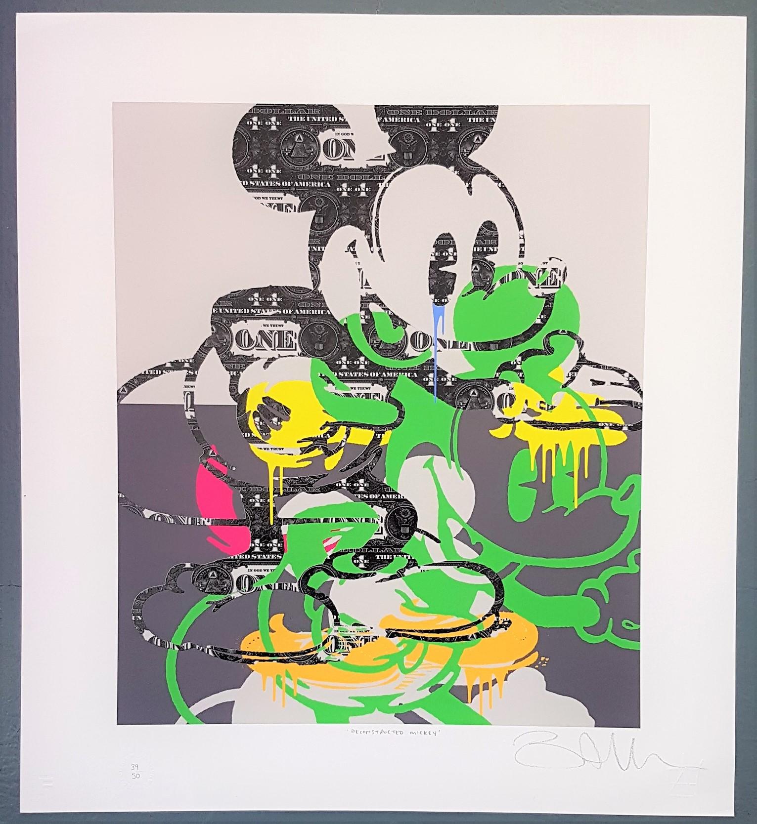 Deconstructed Mickey (Pop Art, Street Art) - Print by Ben Allen
