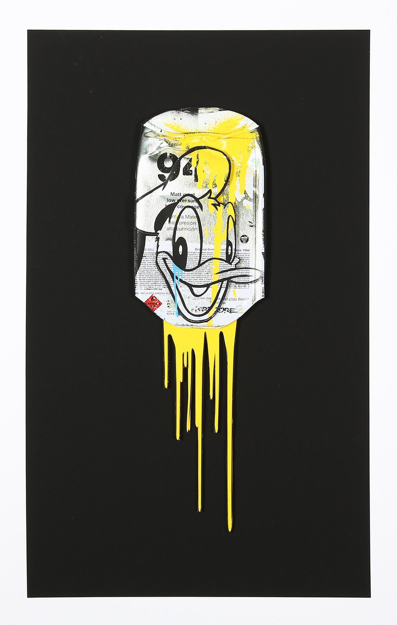Ben Allen Figurative Print - Donald Montana (Yellow) (Pop Art, Street Art, Disney)