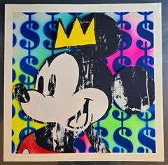King Mickey With Basquiat Crown No.5 (Iconic, Disney, Pop Art, Fun, ~35% OFF)
