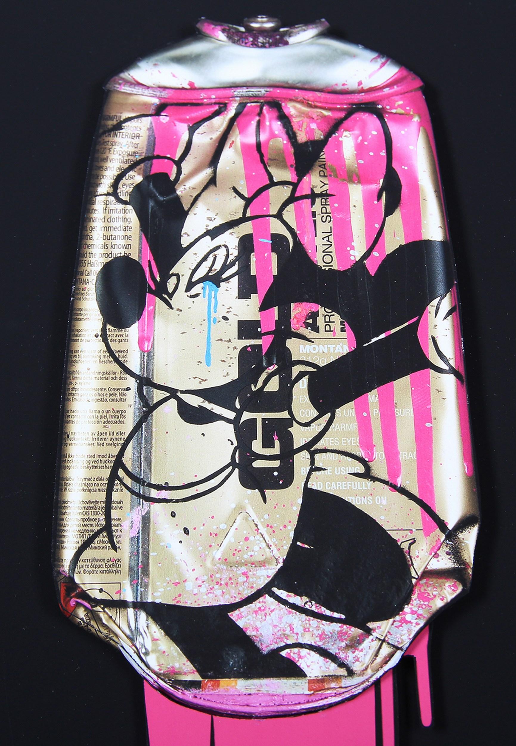 Minnie Montana (Oro) (Pop Art, Street Art, Disney) - Print Arte callejero de Ben Allen