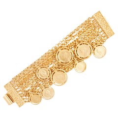 ben-amun 24K Gold-Plated Coin Bracelet