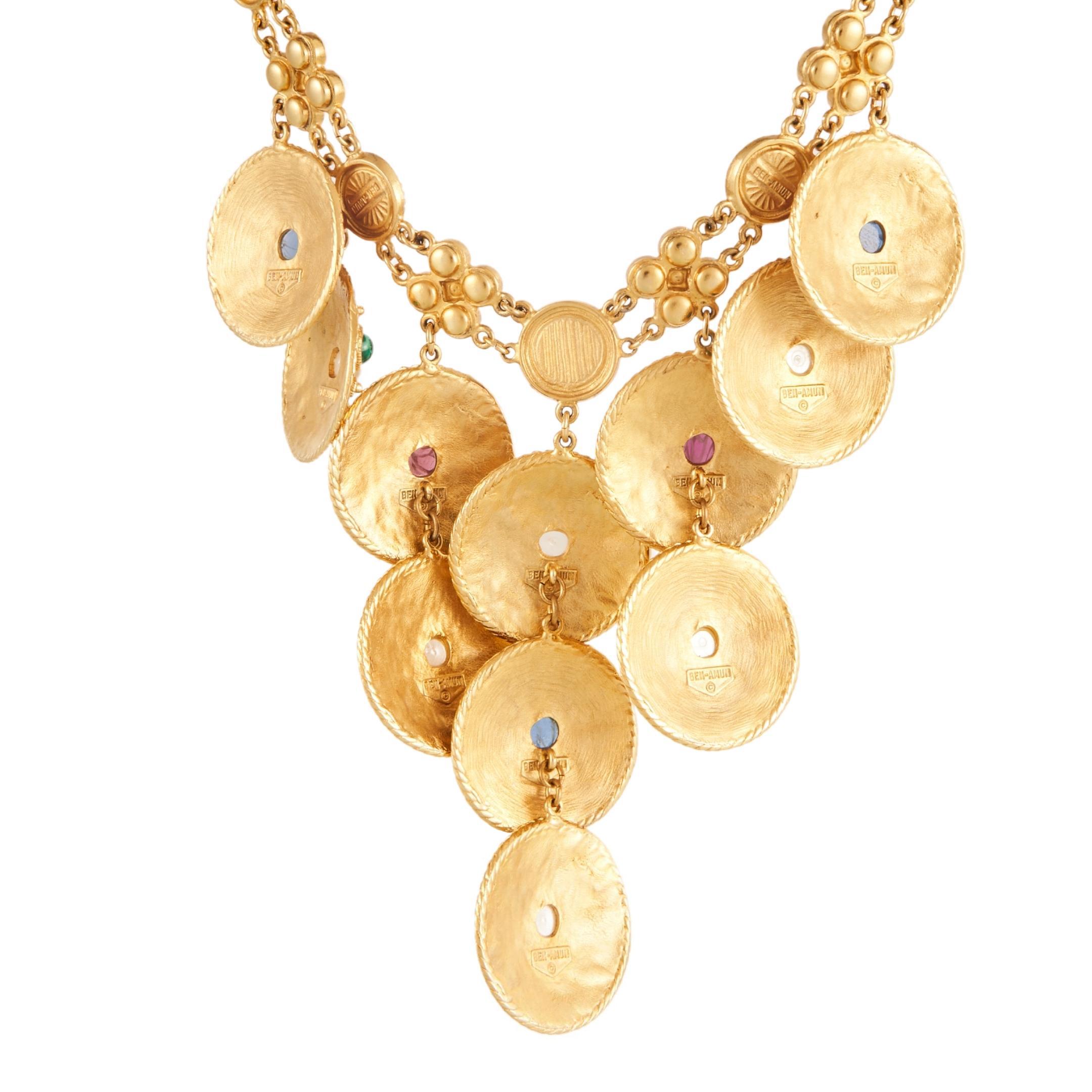 ben-amun 24-karat gold-plated necklace