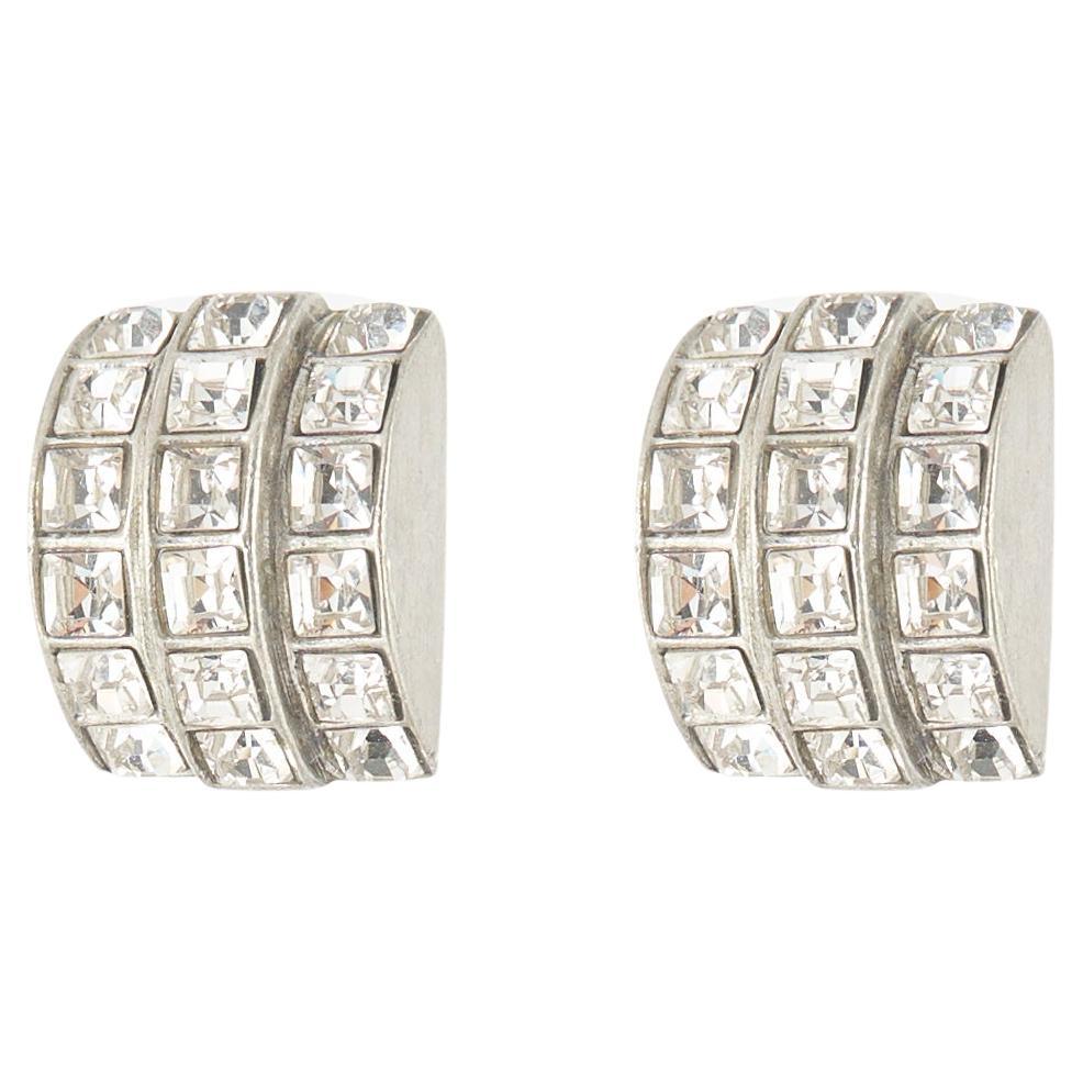 ben-amun Crystal Clip On Earrings For Sale