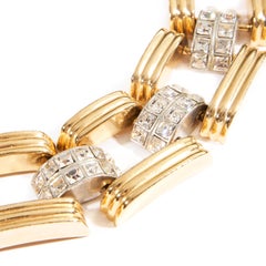 ben-amun Rock and Roll Gold Crystal Bracelet