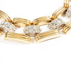 ben-amun Rock and Roll Gold Crystal Necklace