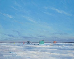 Ben Bauer, Ice Houses on the Banana Bar, Lake Mille Lacs, MN 2020