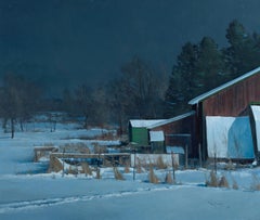 Ben Bauer, Organic Farm by Moonlight. 2021