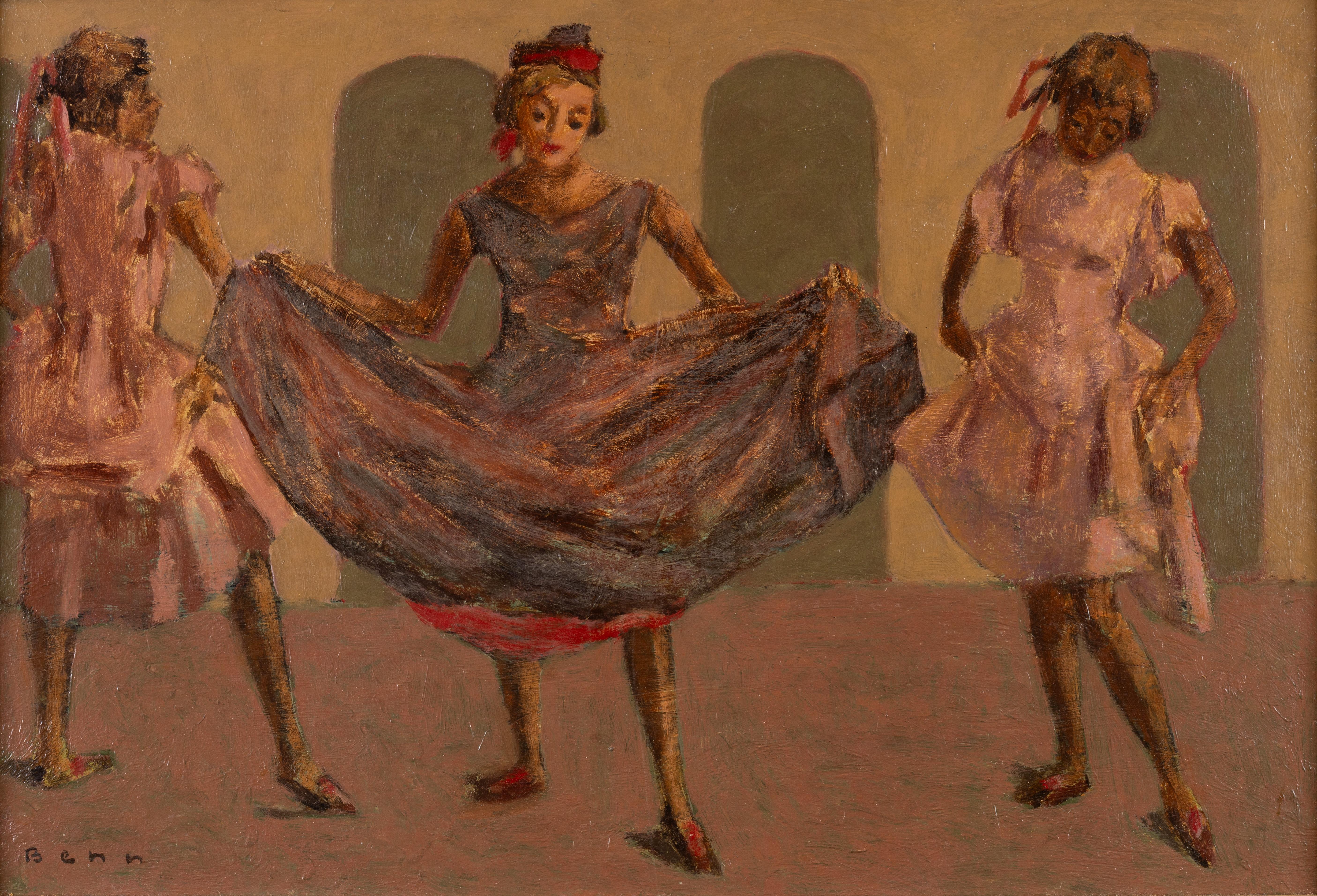 Dancing Girls - Impressionist Painting by Ben Benn